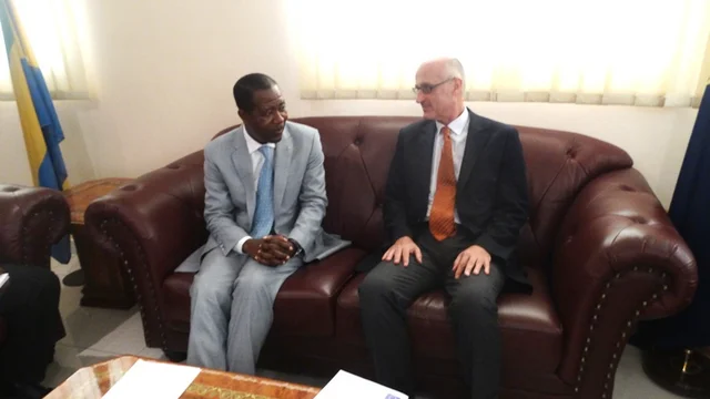 Gabon-UE / Elections à venir: Les aspects sécuritaires discutés entre Mathias Otounga Ossibadjouo et Helmut Kulitz