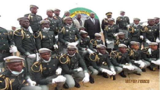 CEREMONIE DE SORTIE DE LA PREMIERE PROMOTION DE L'ECOLE DE FORMATION DES OFFICIERS DE MANDILOU