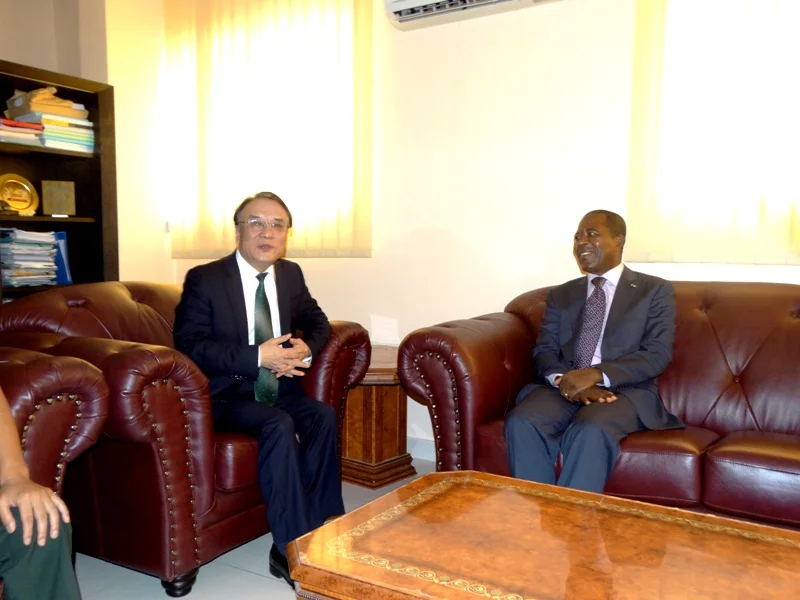 Coopération Militaire : Sun Jiwen chez Mathias Otounga Ossibadjouo