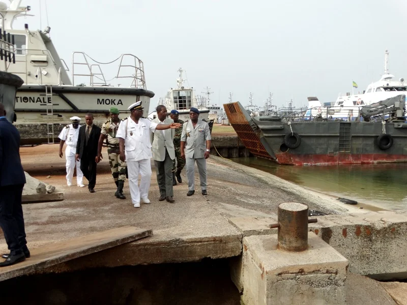 Défense Nationale / Visite des casernes : La base Navale de Port-Gentil en ouverture