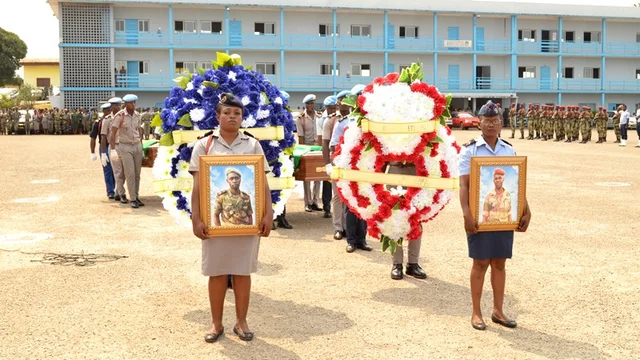 Minusca/ Obsèques républicaines pour les deux soldats gabonais décédés en RCA