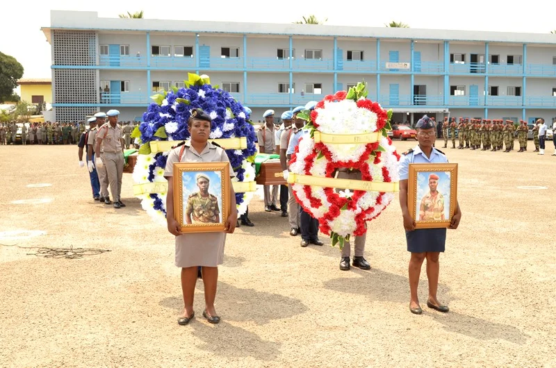 Minusca/ Obsèques républicaines pour les deux soldats gabonais décédés en RCA